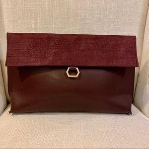 Burgundy Clutch